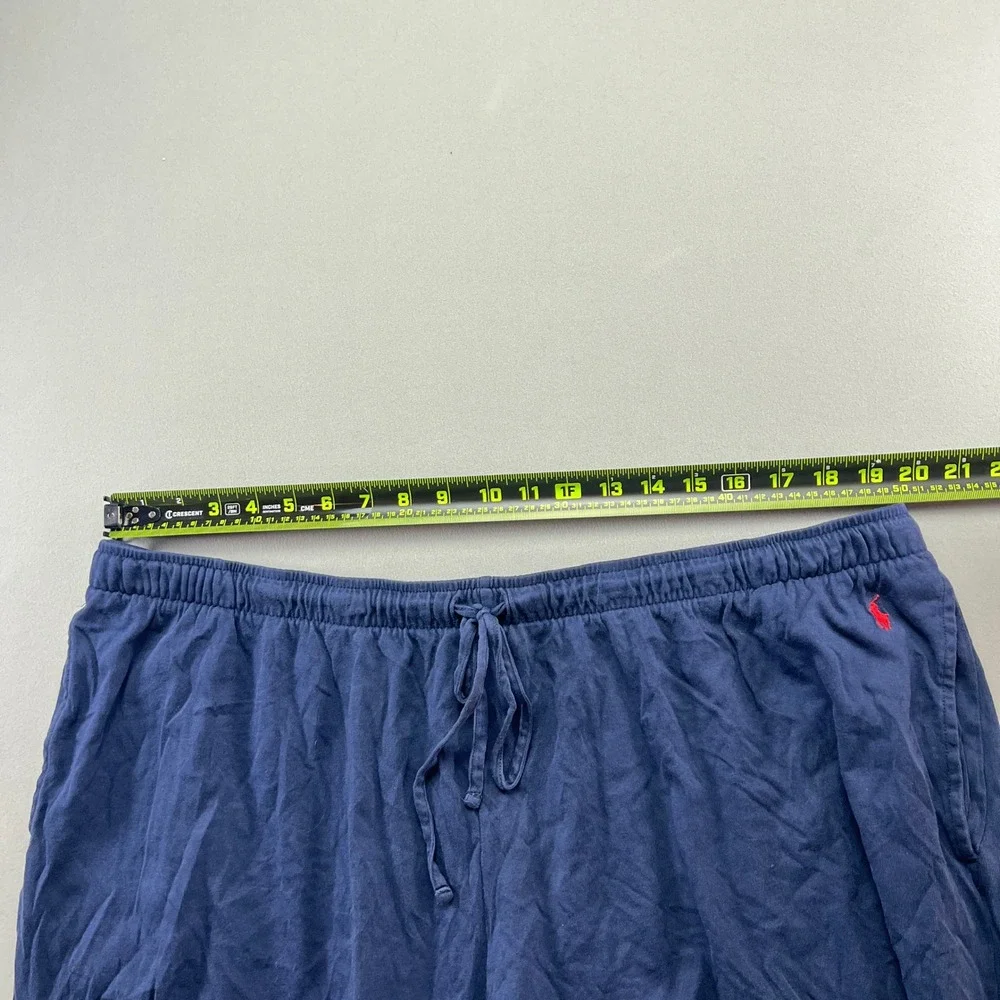 Polo Ralph Lauren Loungewear Shorts Mens 3X Navy Blue Cotton Logo Embroidered